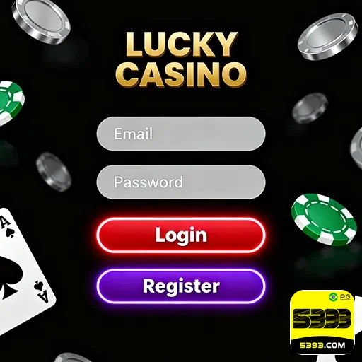 Tela de login de cassino com opções de acesso ao celular e computador